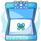 Turquoise Bow Badge Item