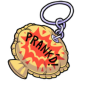 Peach Whoopee Cushion Keyring