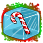 Candy Cane Ice Cube